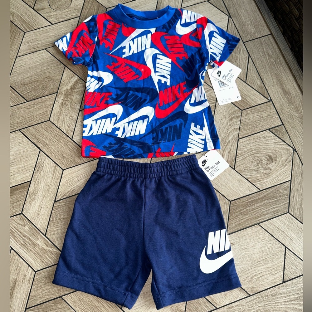 Nike Kids Matching Set - Blue and Red
